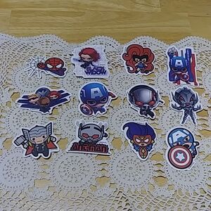 Superhero stickers for crafts, lockers, skateboards, etc.